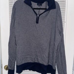 Men's Brooks Brother Navy and White Sweater
